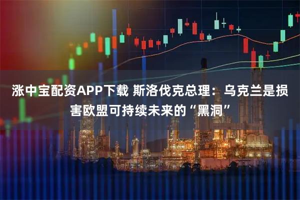 涨中宝配资APP下载 斯洛伐克总理：乌克兰是损害欧盟可持续未来的“黑洞”